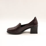 Pantofi Eleganți Damă Anna Viotti Piele Naturală D13-945 bordo