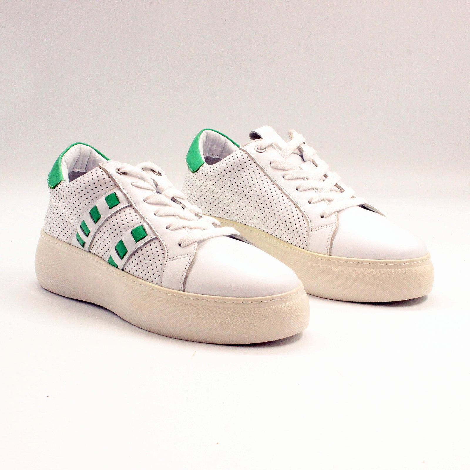 Pantofi Dama Casual Anna Viotti Piele Naturala D55-198138 alb