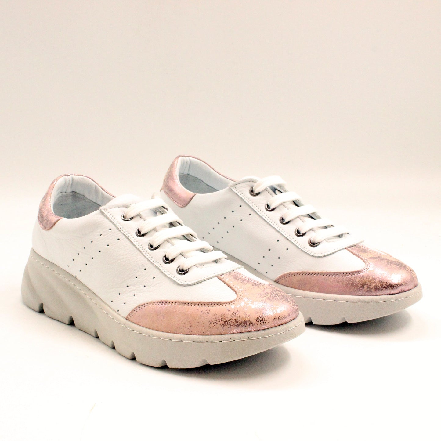 Pantofi Dama Casual Piele NaturalaD54-602 alb