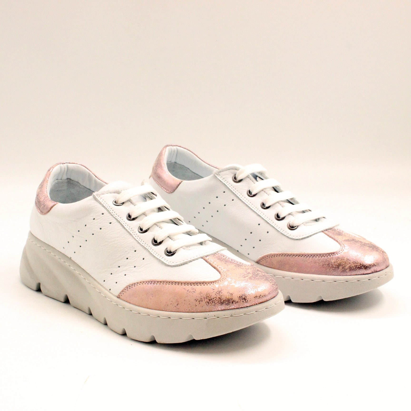 Pantofi Dama Casual Piele NaturalaD54-602 alb