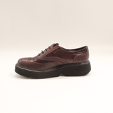 Pantofi Dama Casual Anna Viotti Piele Lacuita D21-040 bordo