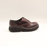 Pantofi Dama Casual Anna Viotti Piele Lacuita D21-040 bordo