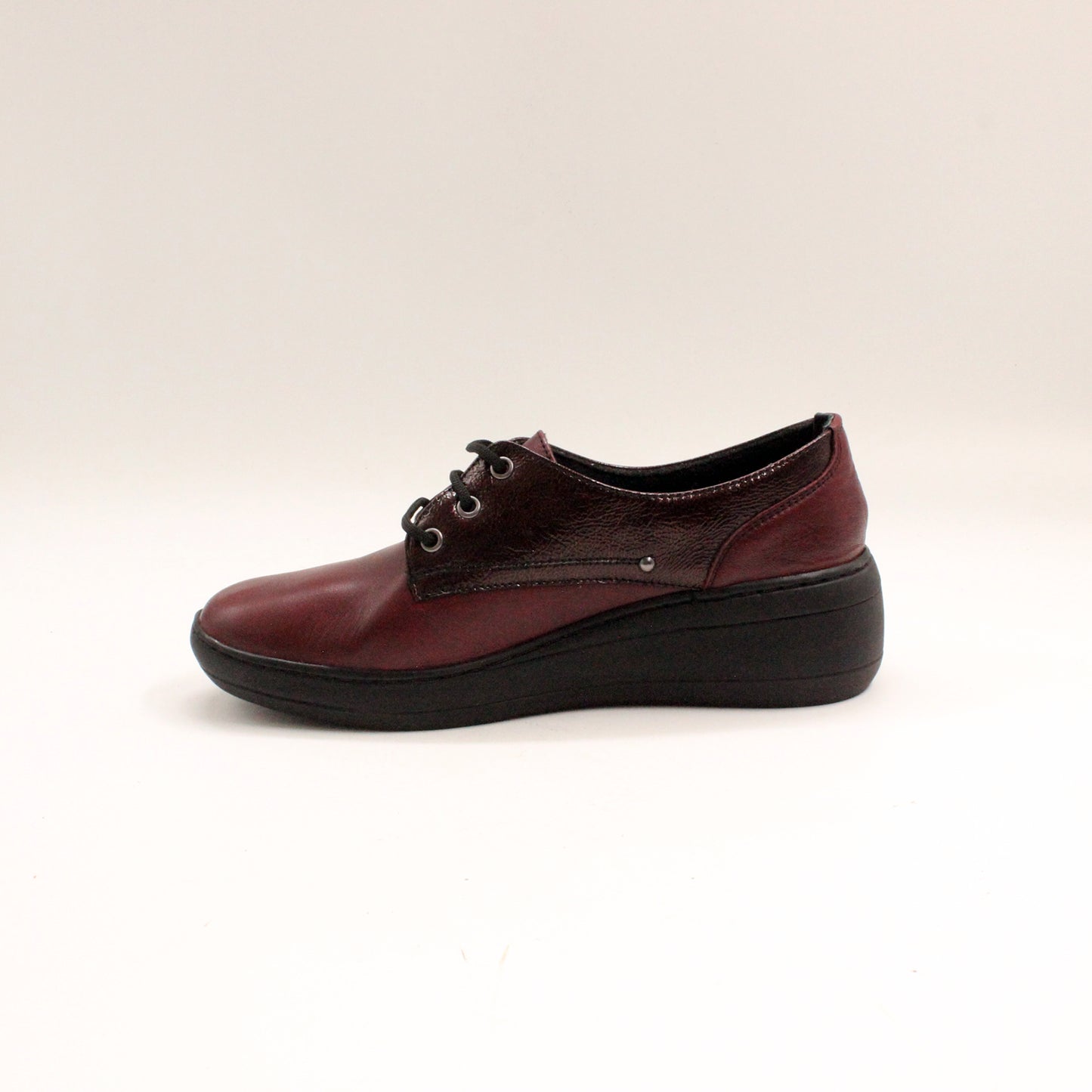 Pantofi Damă Casual Anna Viotti Piele Naturala D21-626 bordo