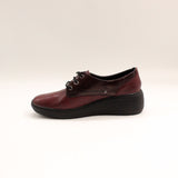 Pantofi Damă Casual Anna Viotti Piele Naturala D21-626 bordo