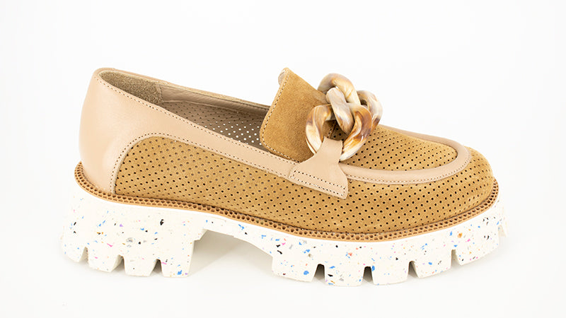 PANTOFI DAMA ANNA VIOTTI DIN PIELE NATURALA MARO - 382