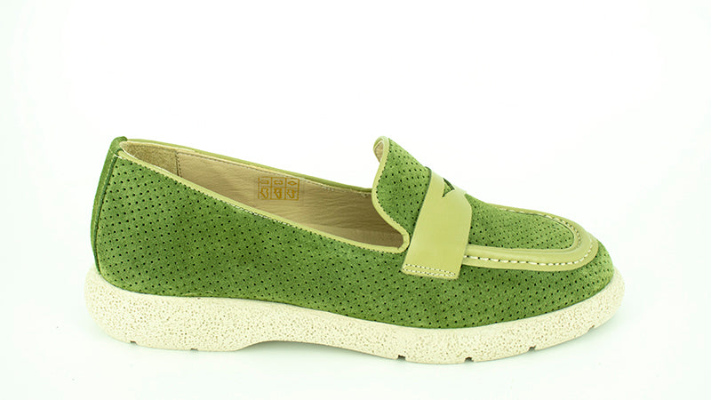 PANTOFI DAMA ANNA VIOTTI DIN PIELE NATURALA VERDE - 221