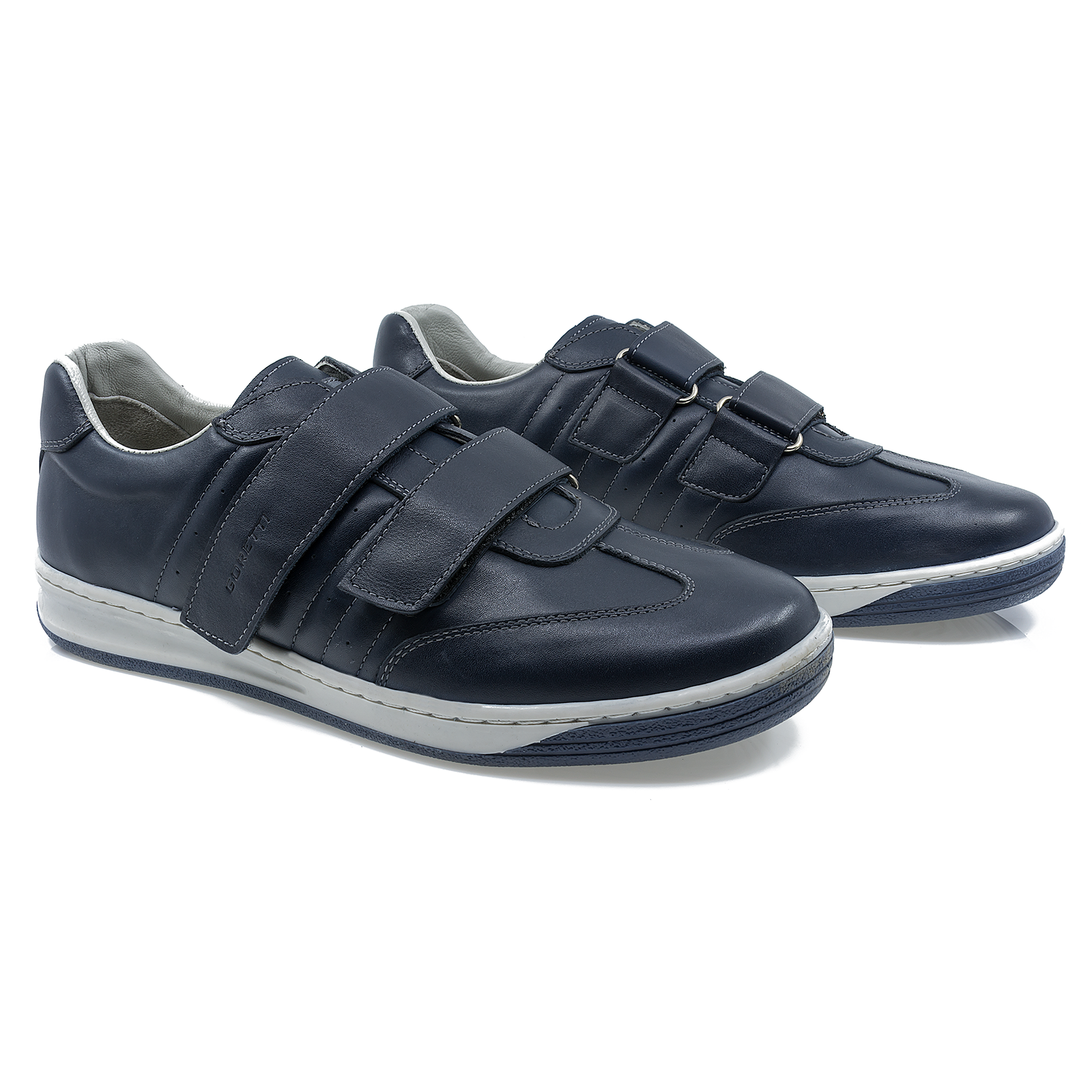 Pantofi Barbati Casual Goretti B1112-4782 Piele Naturala  bleumarin-1