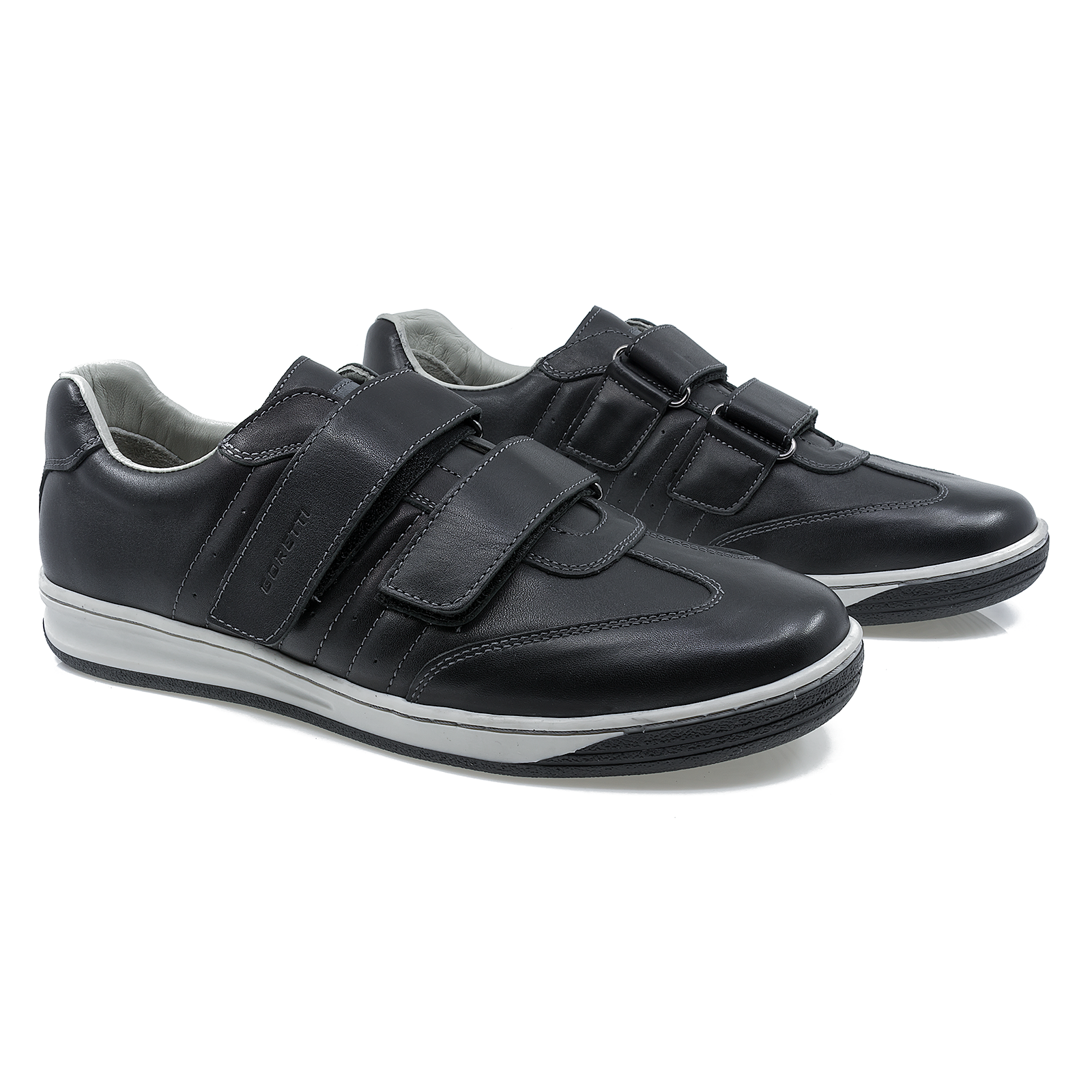 Pantofi  Barbati Casual Goretti B1112-4782 Piele Naturala, negru-1