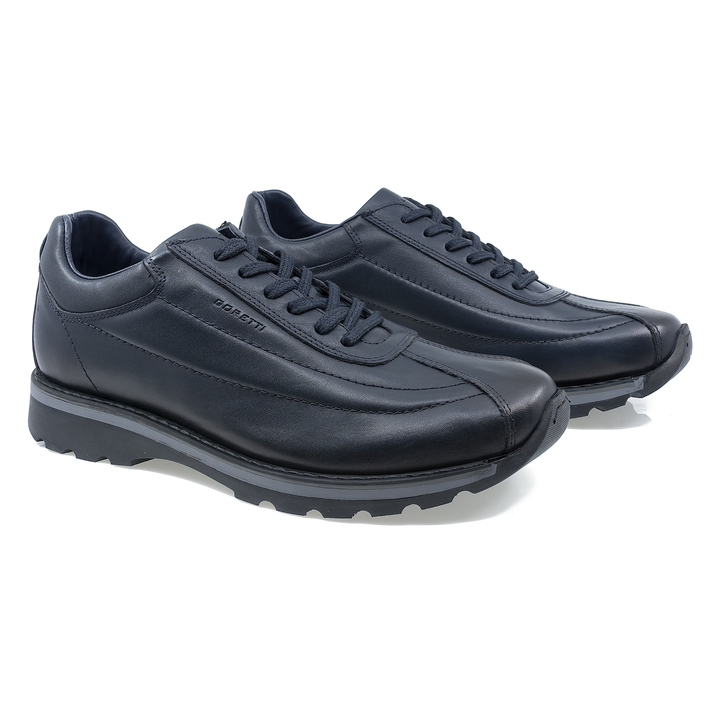 Pantofi Barbati Casual Goretti B36-1152 Piele Naturala bleumarin-1