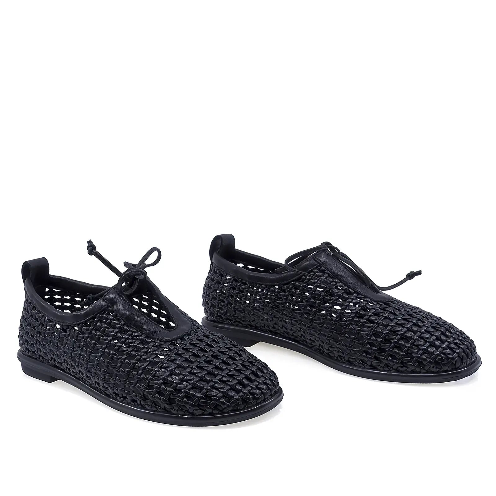 Pantofi damă casual Anna Viotti 6460P-A138-Y01 negru, piele naturală, vedere frontală