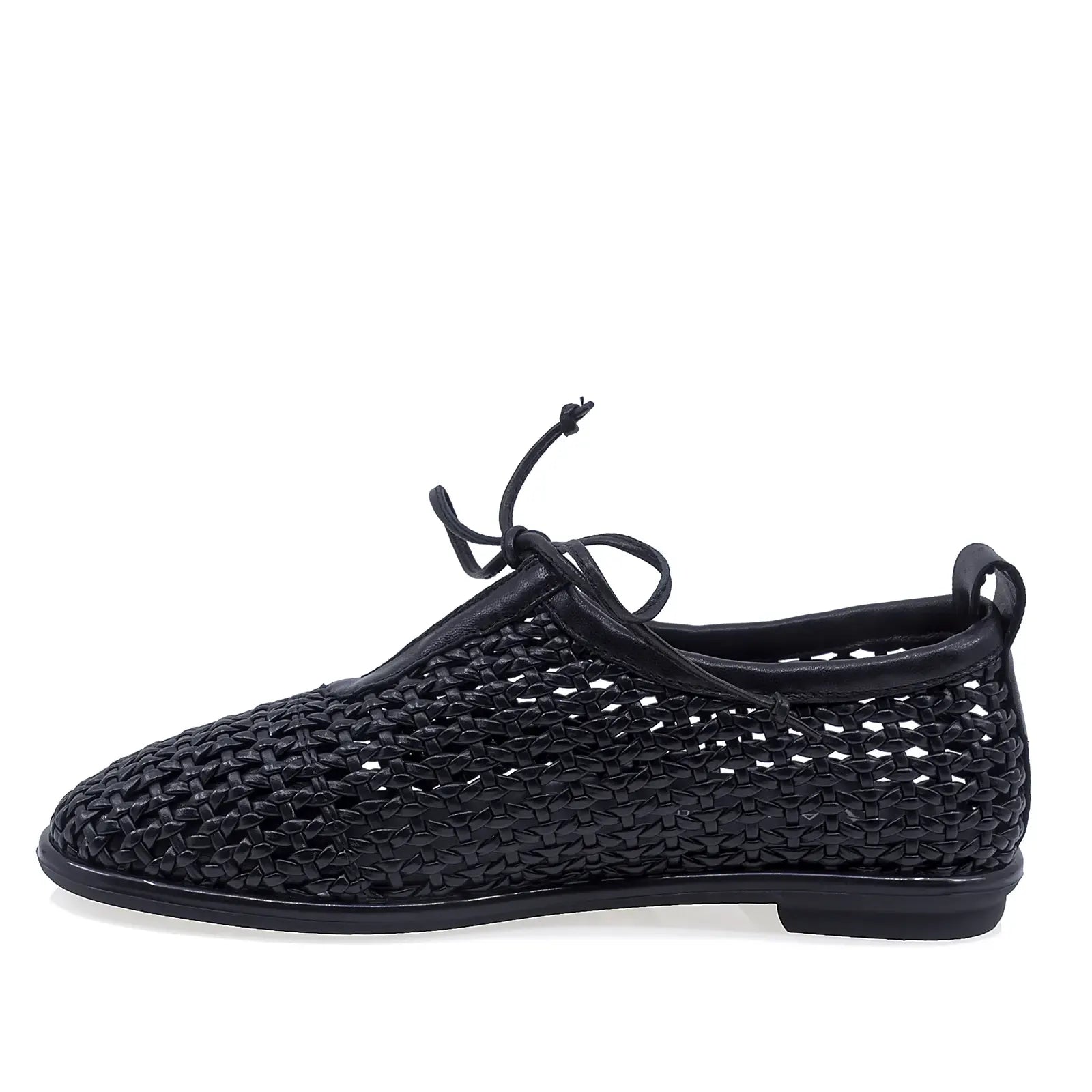 Pantofi Anna Viotti 6460P-A138-Y01 damă negru, profil lateral, design modern