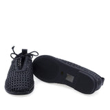 Pantofi damă Anna Viotti 6460P-A138-Y01 negru, detaliu cusături și piele naturală