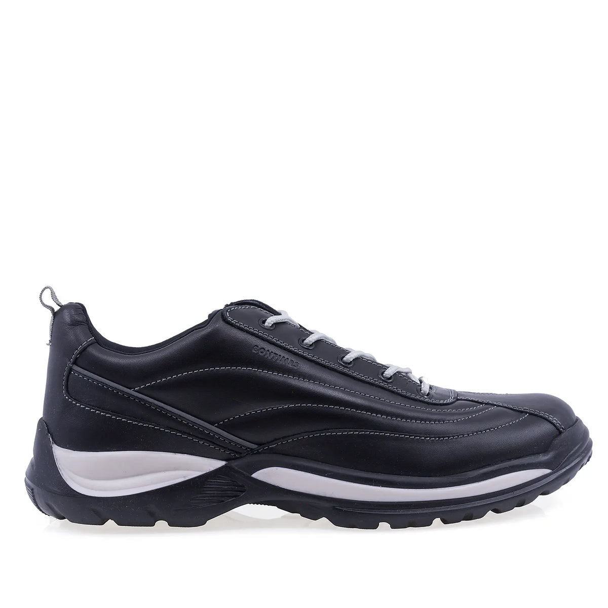 Pantofi barbati casual Bontimes piele naturala B538 negri