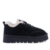 Pantofi Dama Casual Anna Viotti Piele Intoarsa D113-2680 negri
