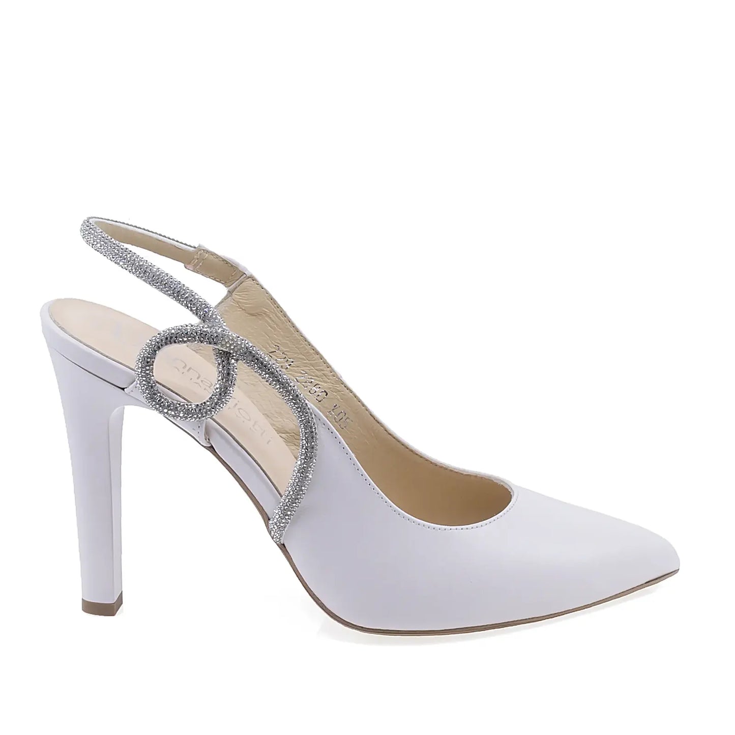 Pantofi damă Kordel D2880 albi din piele naturală, vedere lateral dreapta, design elegant și confortabil