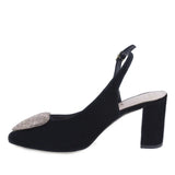 Pantofi eleganți damă Kordel 2793 negri, vedere lateral stânga, toc stabil pentru purtare zilnică și office