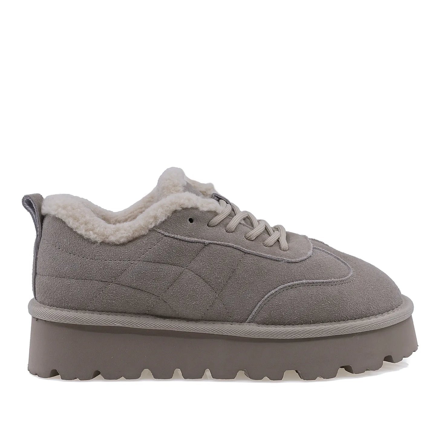 Pantofi Dama Casual Anna Viotti Piele Intoarsa D113-2680 bej