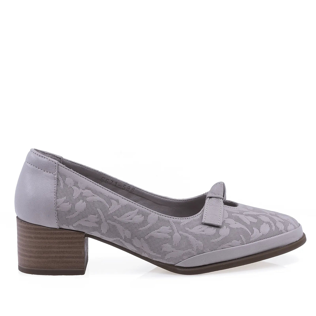 Pantofi dama casual Anna Viotti piele naturala D50-5671 gri