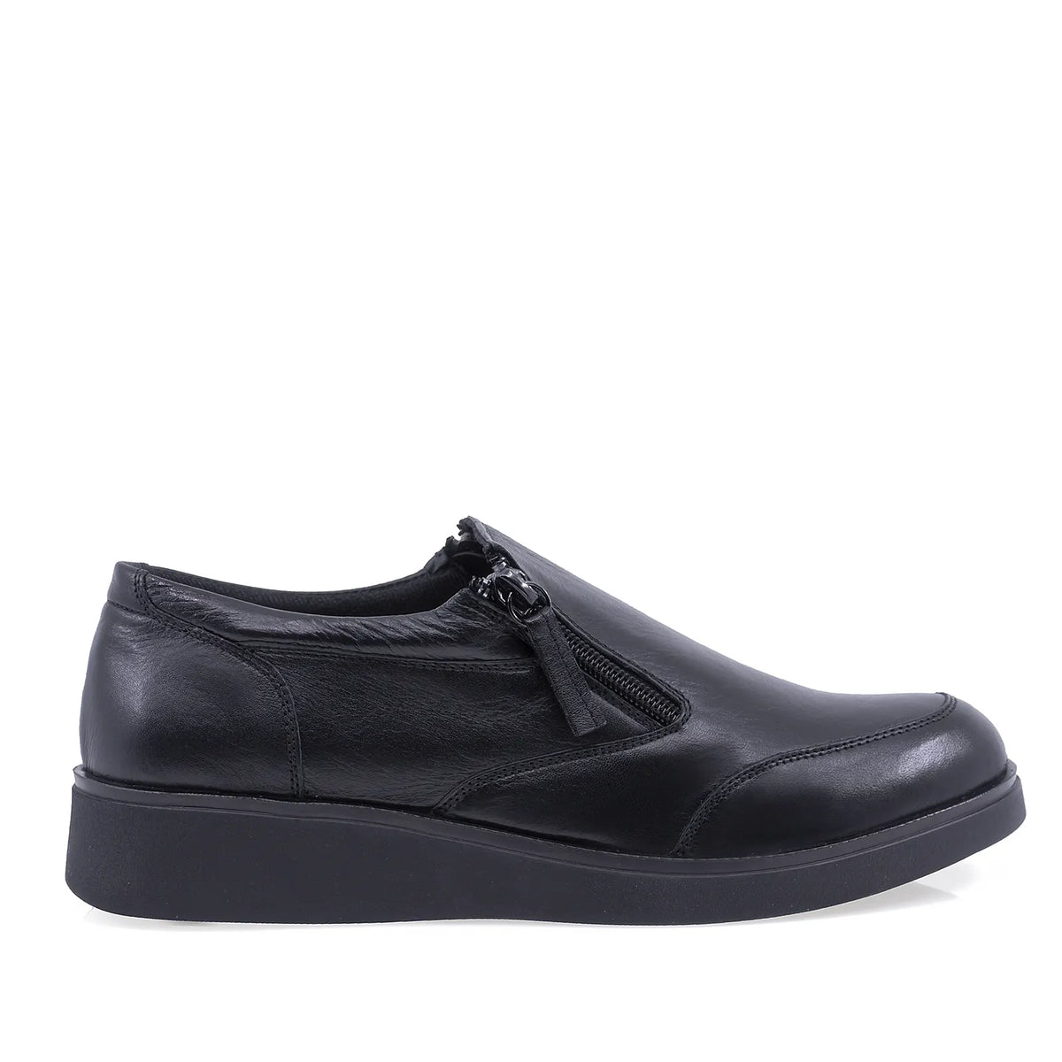 Pantofi dama casual Anna Viotti piele naturala D54-036-45 negri
