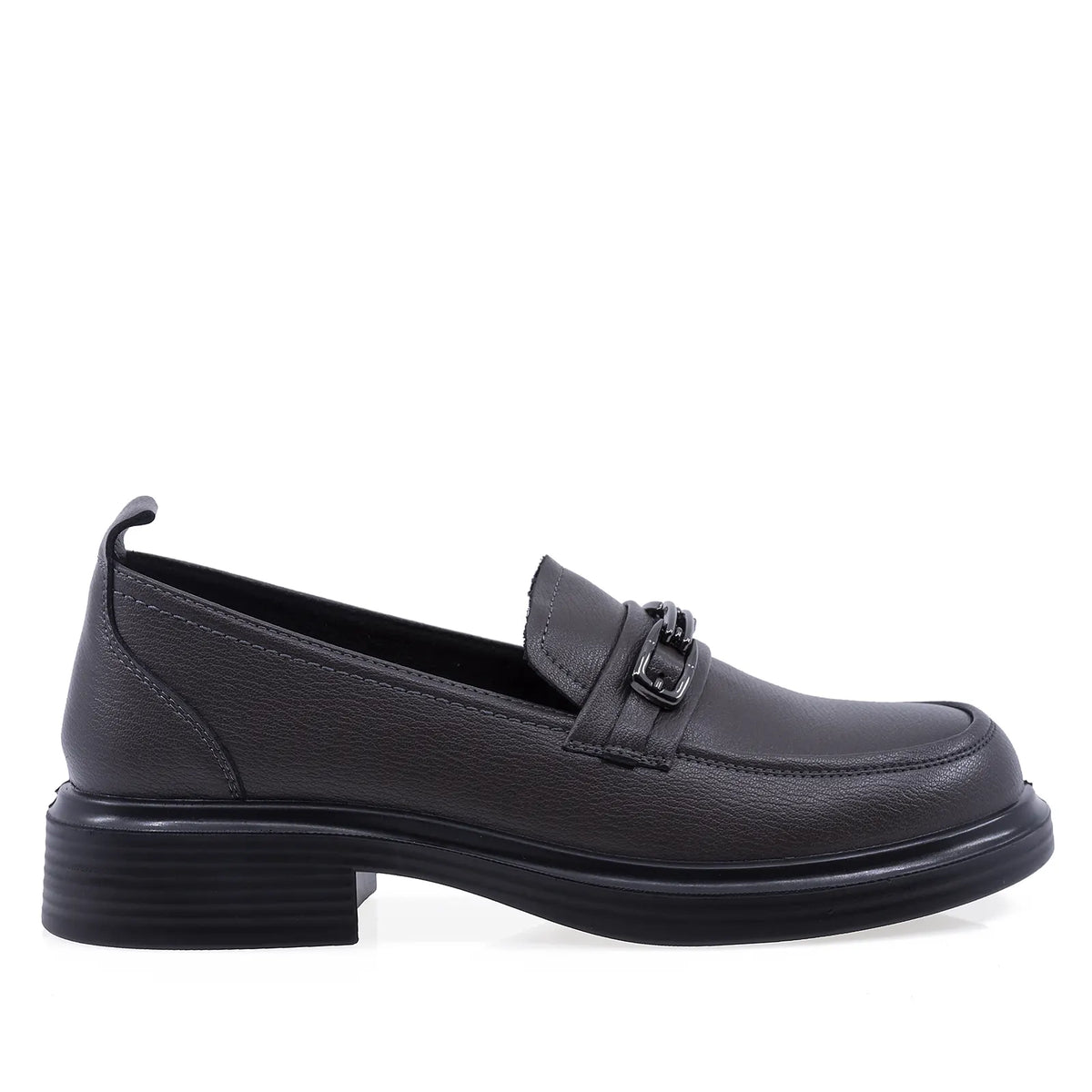 Pantofi dama casual Anna Viotti piele naturala D111-5189 gri inchis