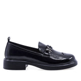 Pantofi dama casual Anna Viotti piele lacuita D111-5190 negri