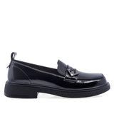 Pantofi dama casual Anna Viotti piele lacuita D111-5205 negri