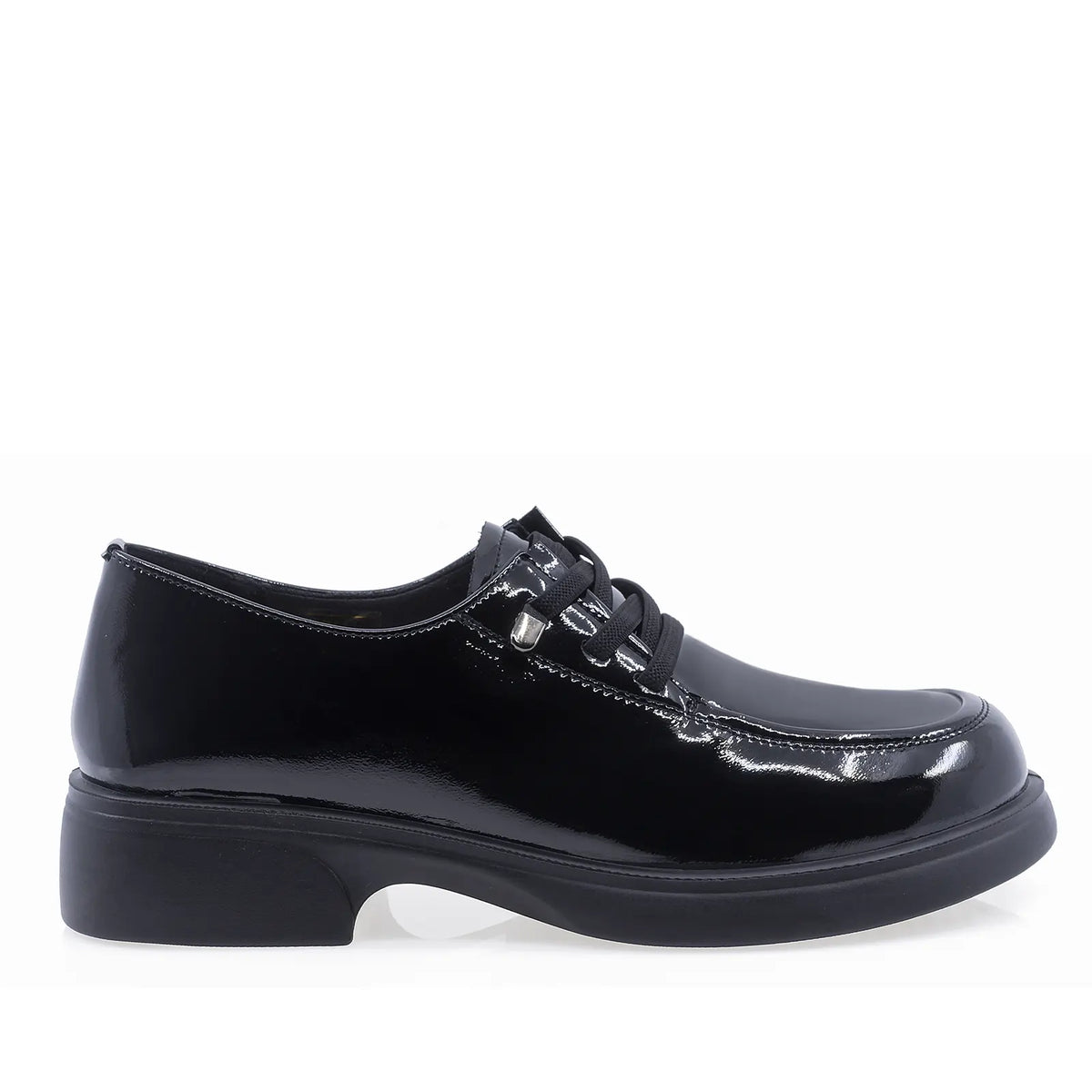Pantofi dama casual Anna Viotti piele lacuita D111-5C05881-6 negri