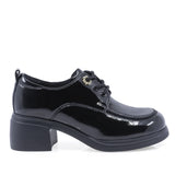Pantofi dama casual Anna Viotti piele lacuita D111-5V88655-75 negri