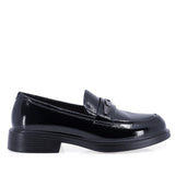 Pantofi dama casual Anna Viotti piele lacuita D111-6193 negri