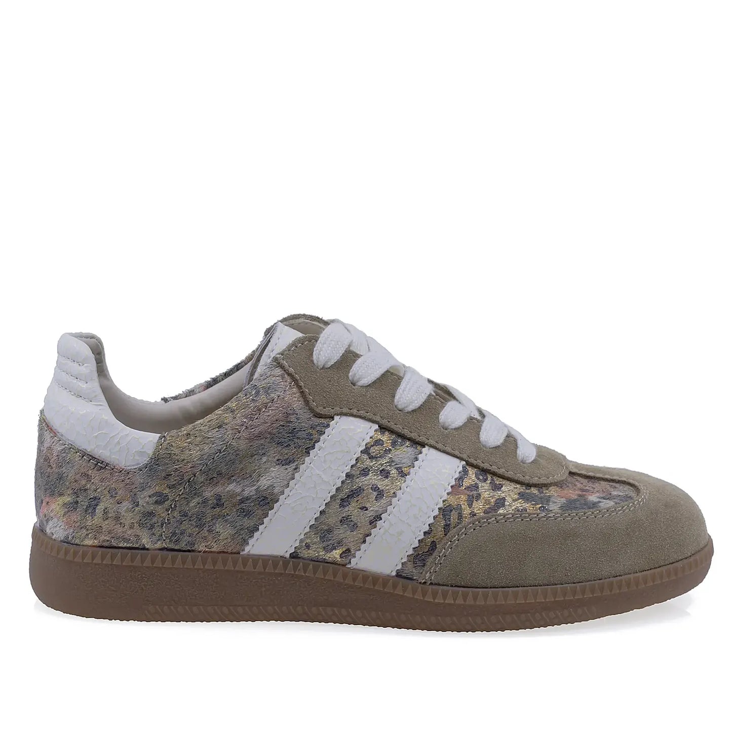 Pantofi dama casual Anna Viotti piele intoarsa, D116-23142-02, bej