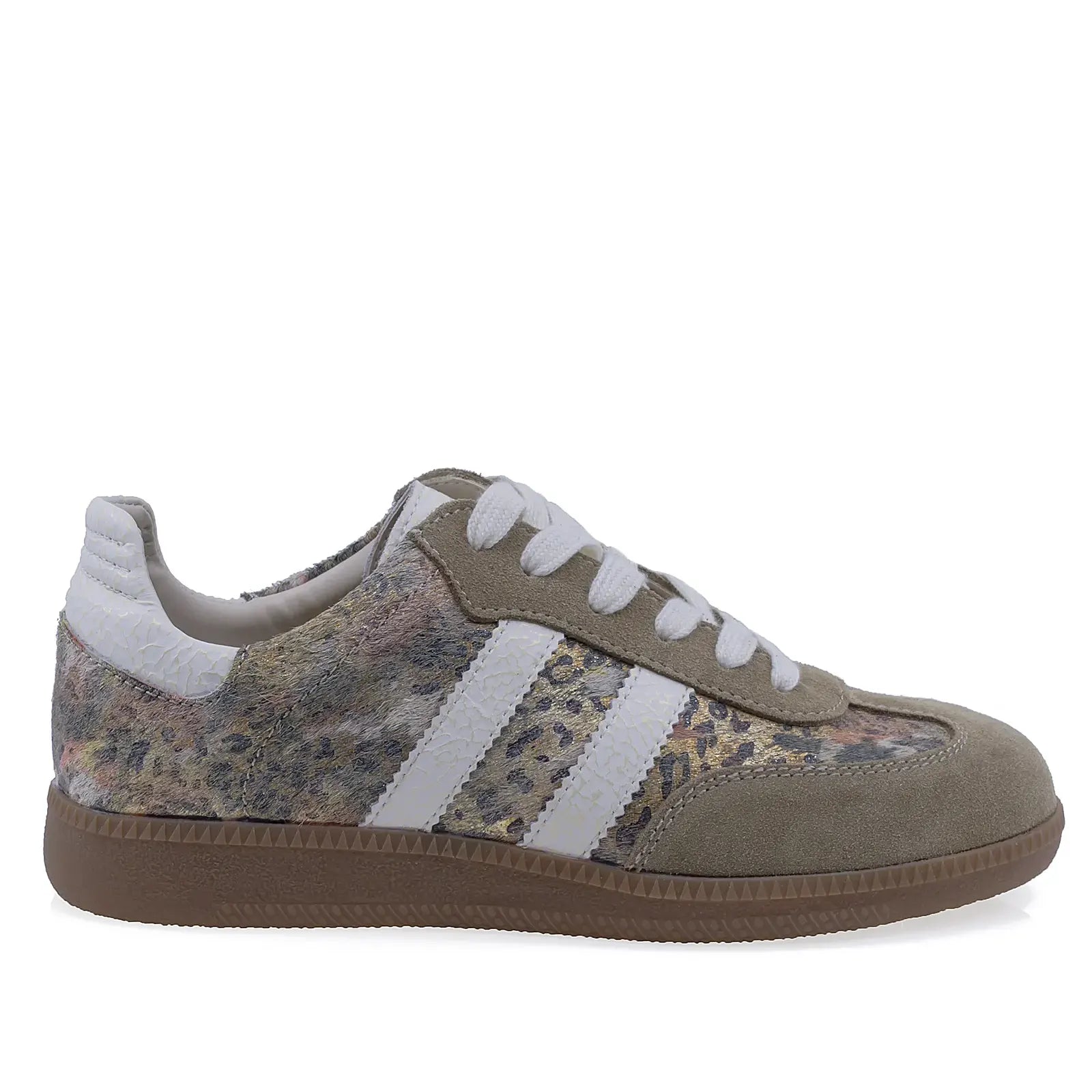 Pantofi dama casual Anna Viotti piele intoarsa, D116-23142-02, bej