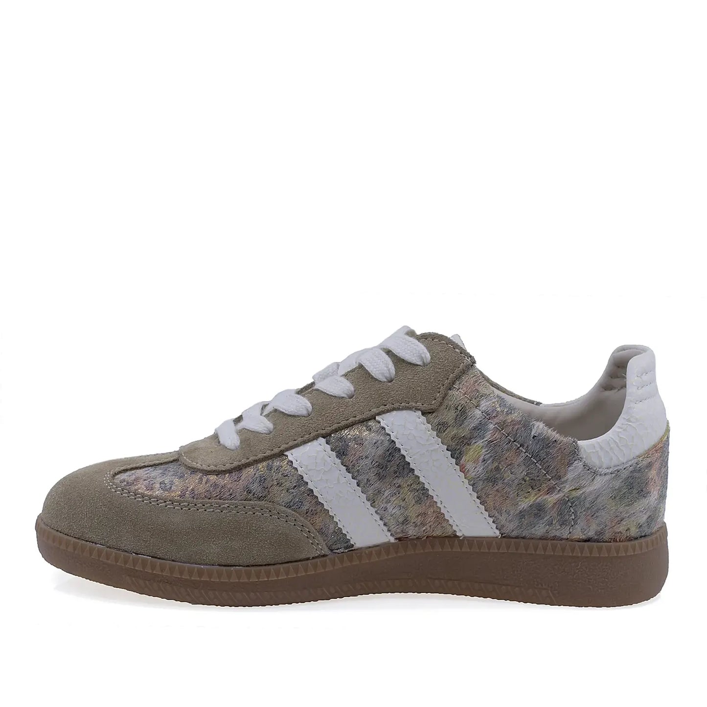 Pantofi dama casual Anna Viotti piele intoarsa, D116-23142-02, bej