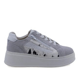 Pantofi dama casual Anna Viotti piele intoarsa, D116-302-01, gri