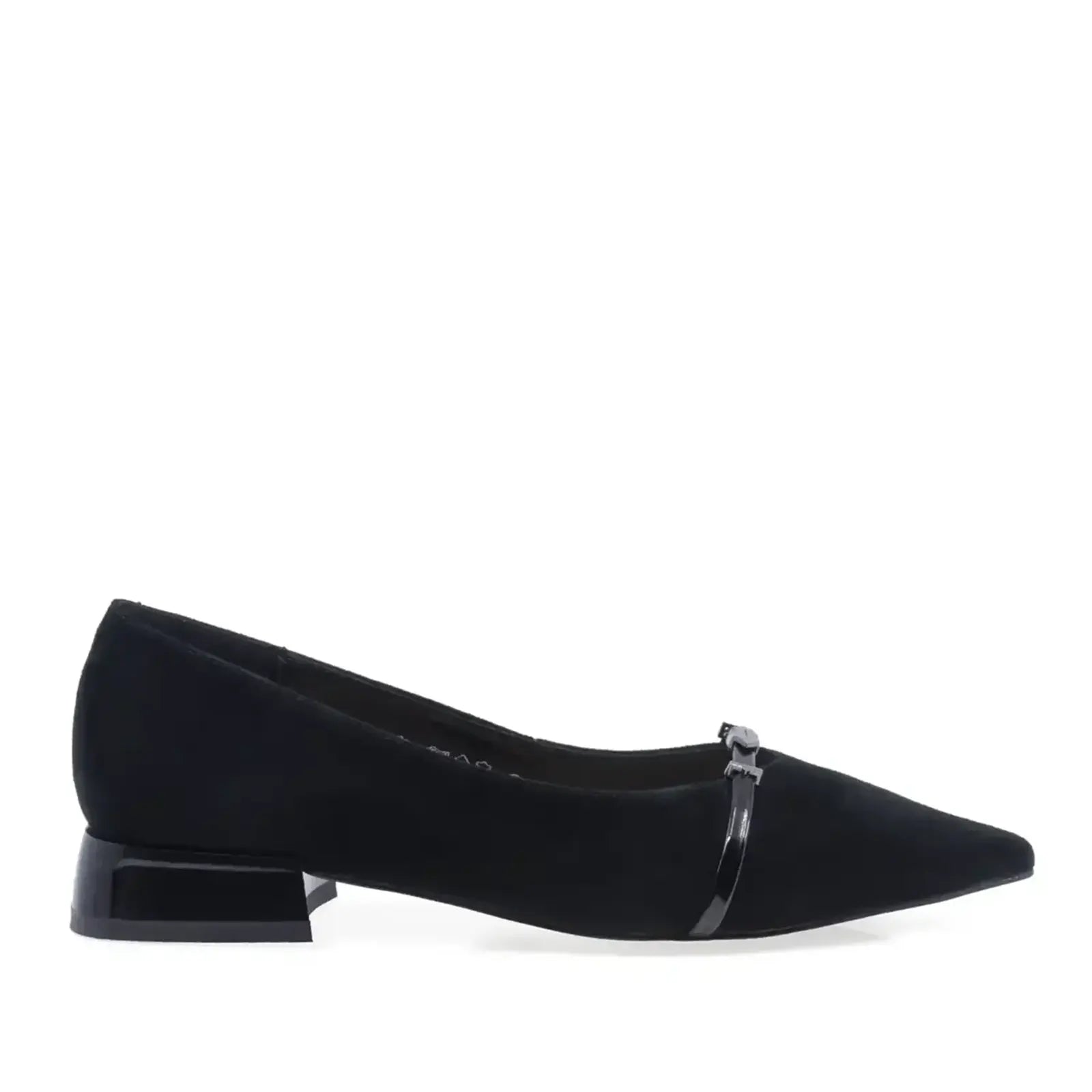 Pantofi dama eleganti Anna Viotti piele intoarsa D106-F12637-C9387 negri