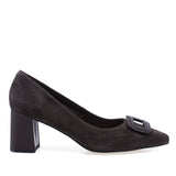 Pantofi dama eleganti Anna Viotti piele intoarsa D106-F12659-T5898-2 maro