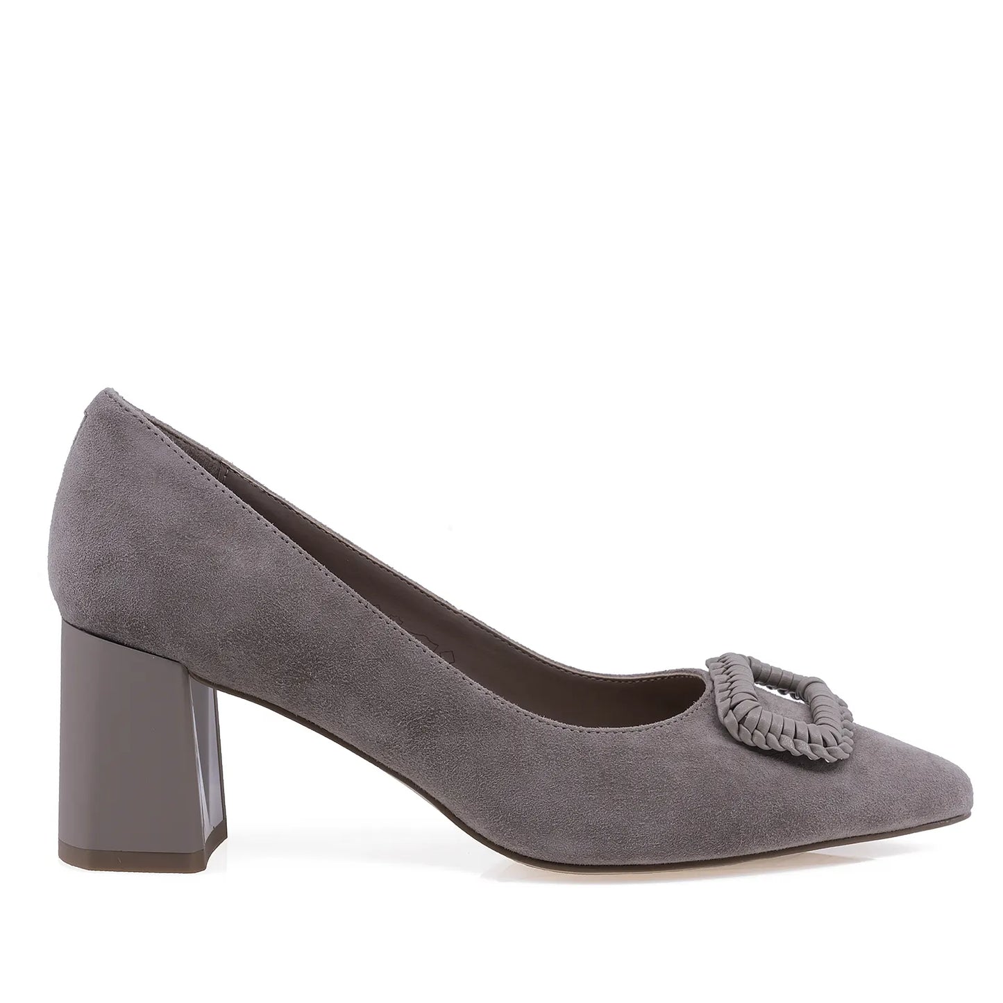 Pantofi dama eleganti Anna Viotti piele intoarsa D106-F12659-T5898-1 gri