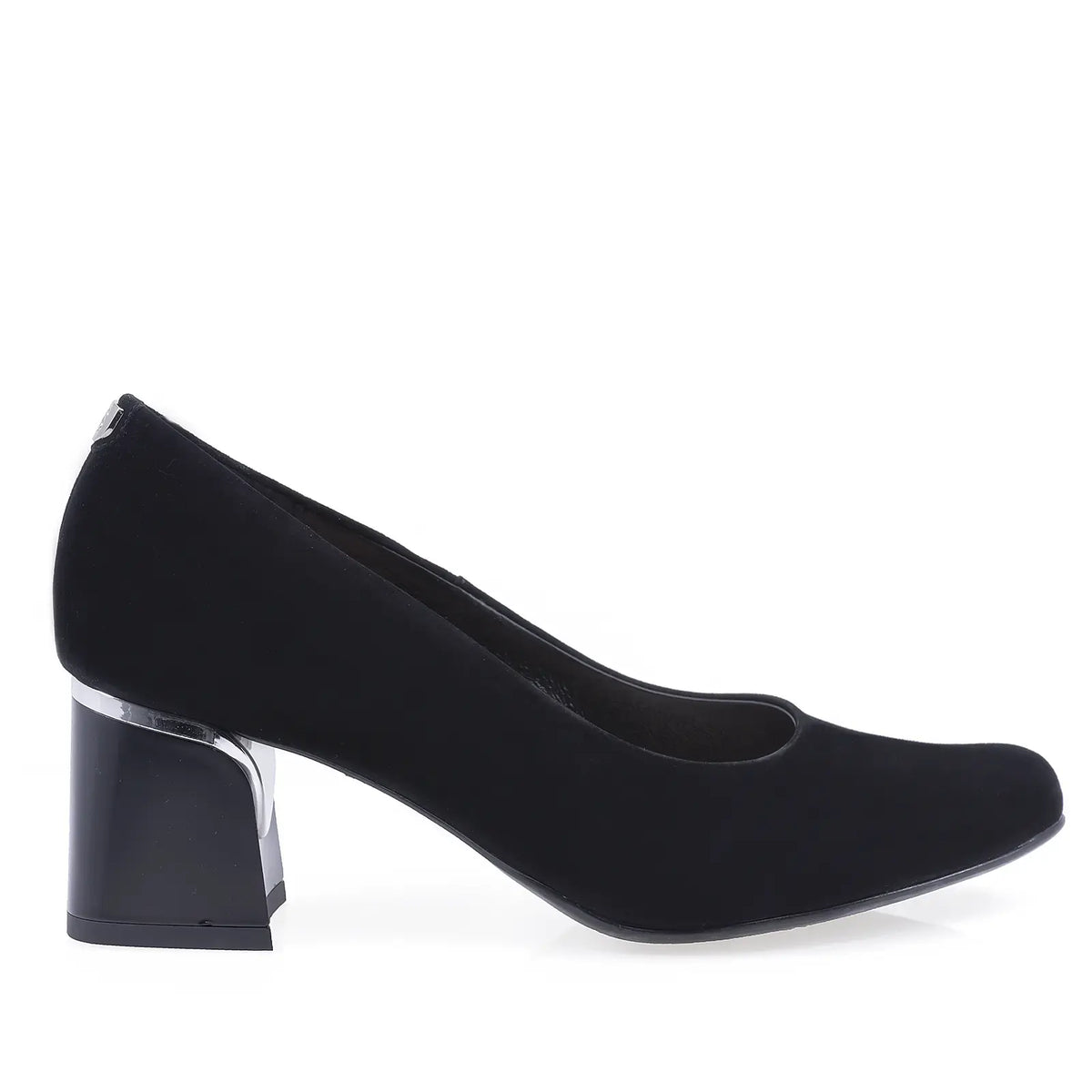 Pantofi dama eleganti Sala piele intoarsa 20932 negri