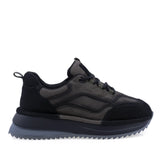 Pantofi dama sport Anna Viotti piele intoarsa D111-S2456 negri