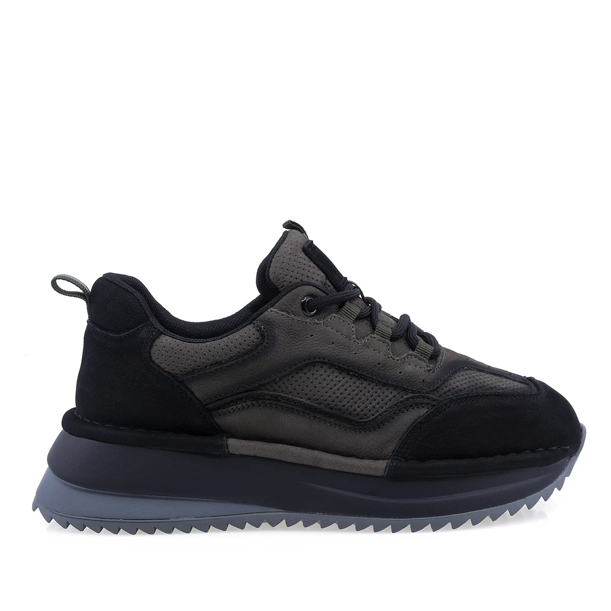 Pantofi dama sport Anna Viotti piele intoarsa D111-S2456 negri