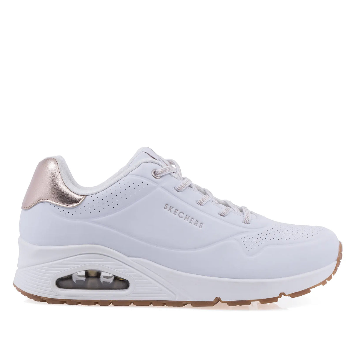 Pantofi Dama Sport SKECHERS Memory foam D155196 albi