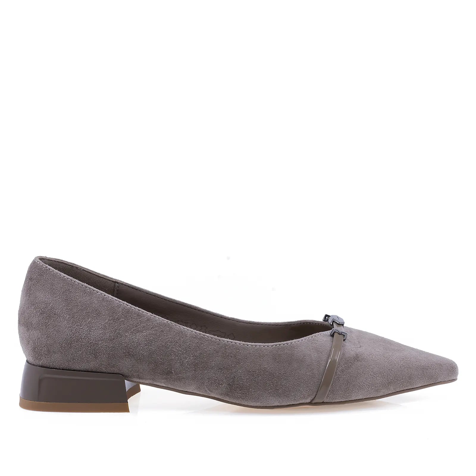 Pantofi dama eleganti Anna Viotti piele intoarsa D106-F12637-C9387-5 gri