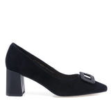 Pantofi dama eleganti Anna Viotti piele intoarsa D106-F12659-T5898 negri
