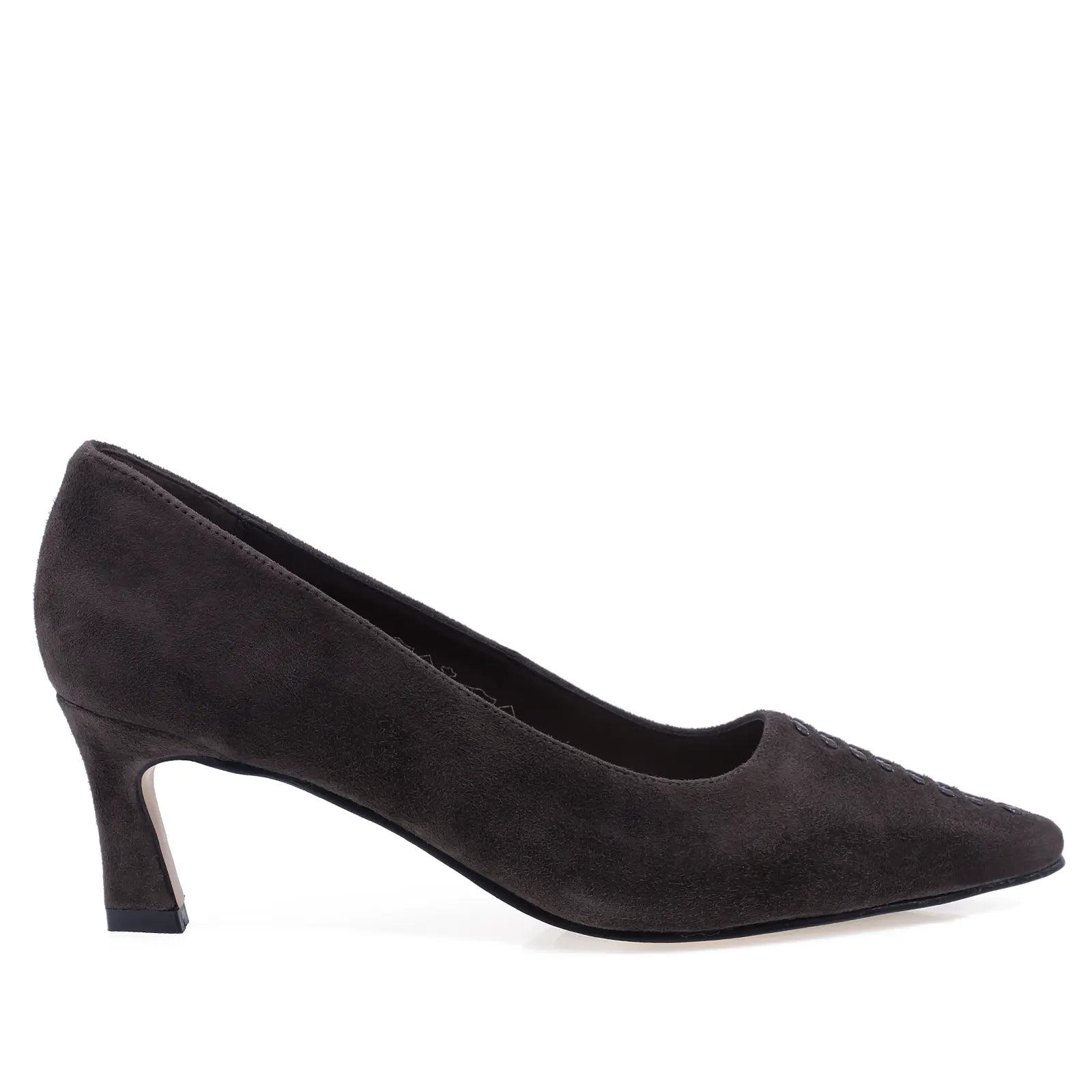 Pantofi dama eleganti Anna Viotti piele intoarsa D106-M1317-G1022-2 maro