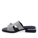 Papuci damă Anna Viotti 6452L-A93-C32 gri, casual-chic, modern și elegant