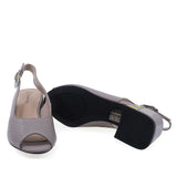 Talpă sandale damă elegante gri Anna Viotti piele naturală, model D105-6369P-A10-YT03, aderență excelentă și stabilitate