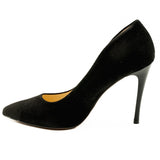 Pantofi dama Kordel din piele naturala  D 1242 NEGRU VELUR 