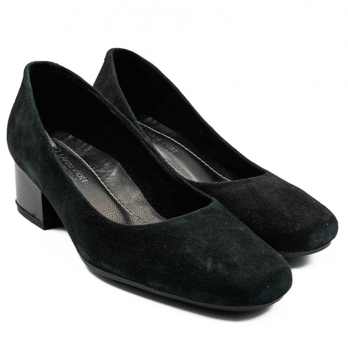 PANTOFI DAMA ANNA VIOTTI DIN PIELE NATURALA D 24100 VELUR NEGRU 