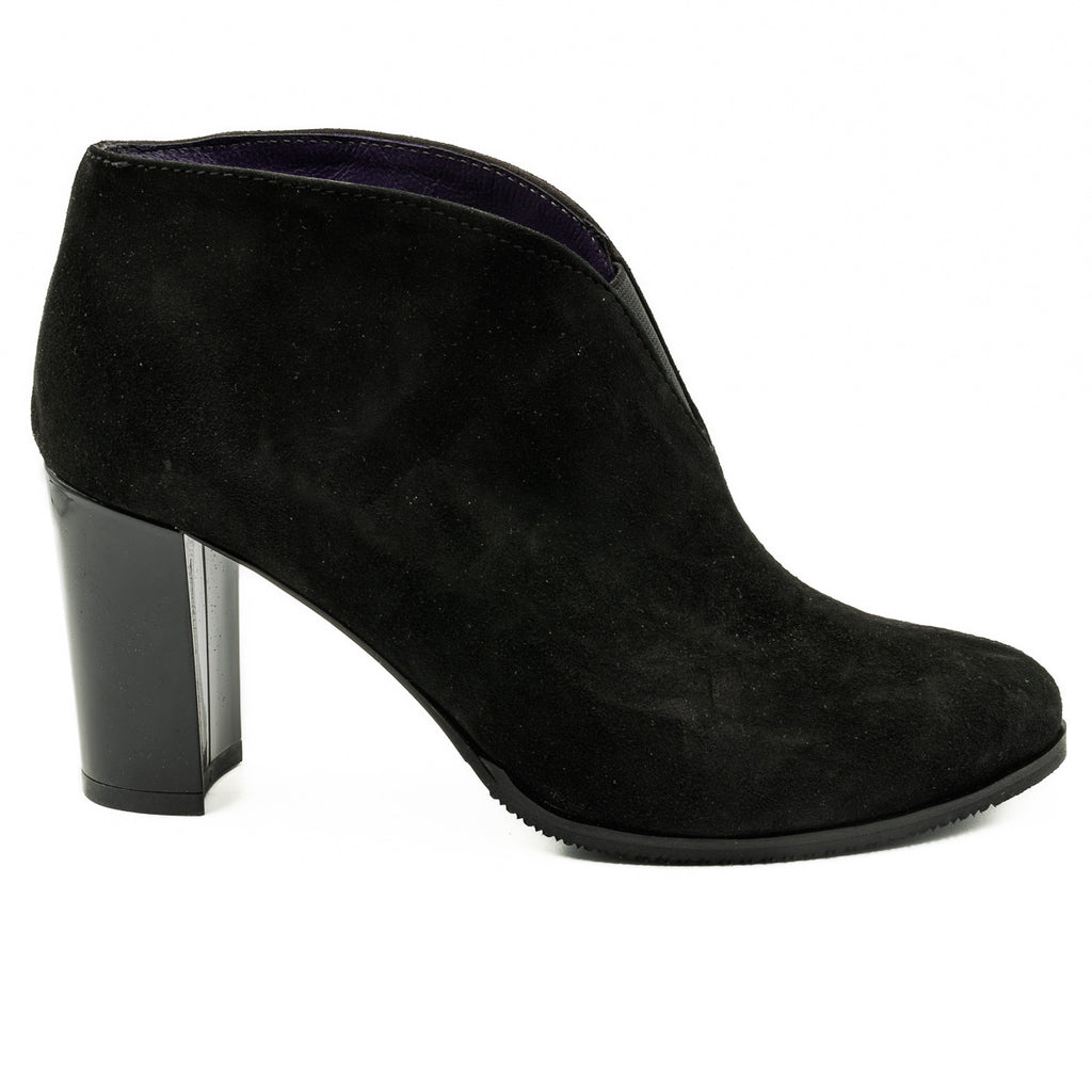 Botine dama ANNA VIOTTI  din piele naturala DF29 VELUR NEGRU 