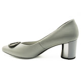 PANTOFI DAMA KORDEL DIN PIELE NATURALA D 2010 GRI 