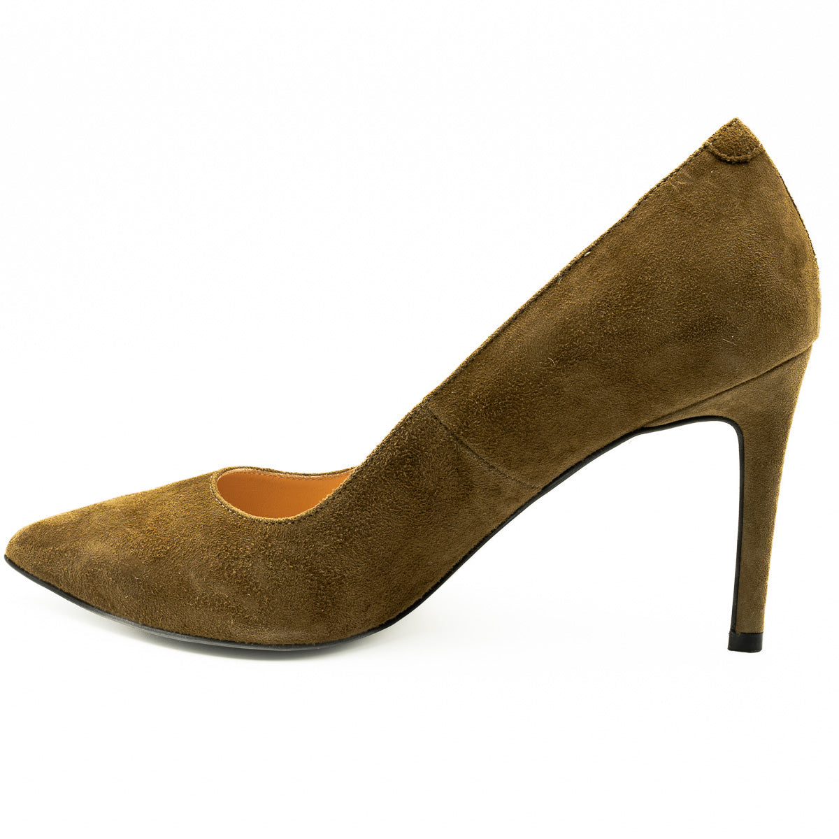  Pantofi dama GUBAN  din piele naturala D1206 KAKI VELUR 